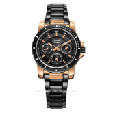 Alexandre Christie Passion AC 6141 BF Black Chronograph Stainless Steel Stap